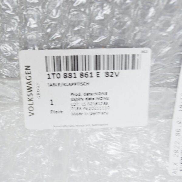 1T0881861E82V - NEW VOLKSWAGEN GOLF MK5 PLUS INTERIOR FOLDING TABLE 1T0881861E82V