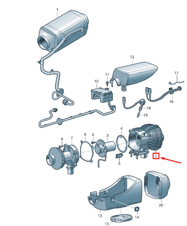 2E0819017 - NEW VW TRANSPORTER VI T6 HEAT EXCHANGER 2E0819017