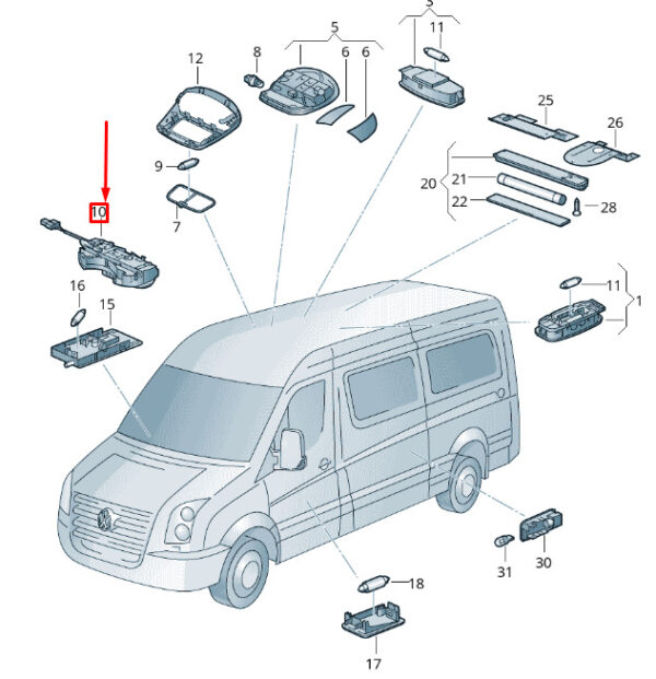 2E0937109B - New VOLKSWAGEN CRAFTER 2F MK1 Park Ultrasound Sensor 2E0937109B