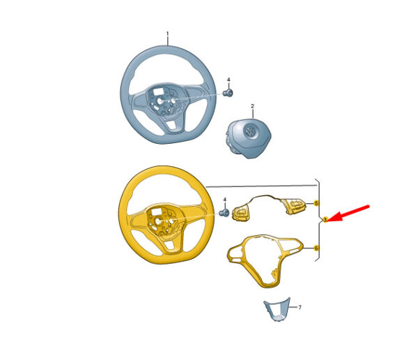 2GM419089AGVDH - VW Arteon 3H7 Multifunction Steering Wheel 2G0419089CVDH NEW GENUINE