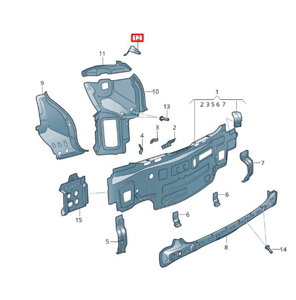 2GM813394 - New VOLKSWAGEN T-CROSS C11 Right Support Bracket 2GM813394