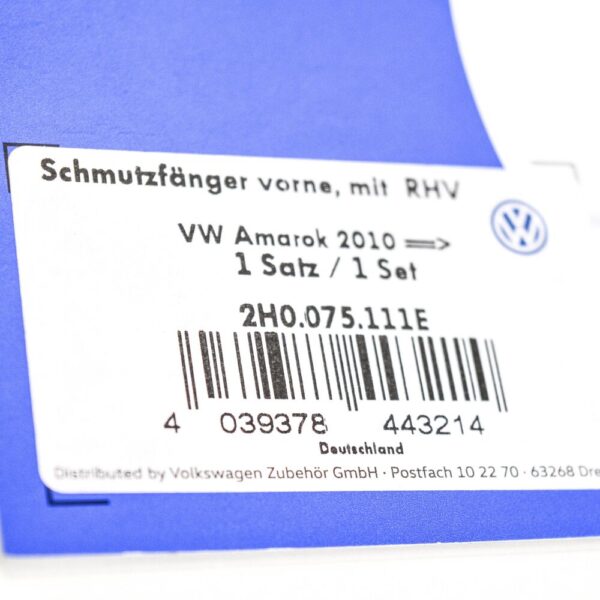 2H0075111E - NEW VW AMAROK FRONT MUDFLAPS 2H0075111E