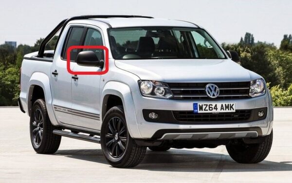 2H0857528B9B9 - NEW VW AMAROK (10-17) FRONT O/S RIGHT WING MIRROR COVER CAP BLACK
