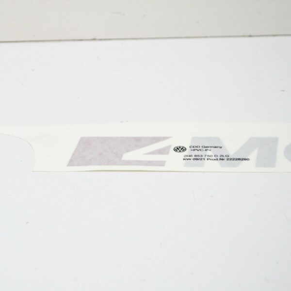 2H6853750D2LG - NEW VW AMAROK 4MOTION REAR DECO INSCRIPTION LABEL 2H6853750D2LG