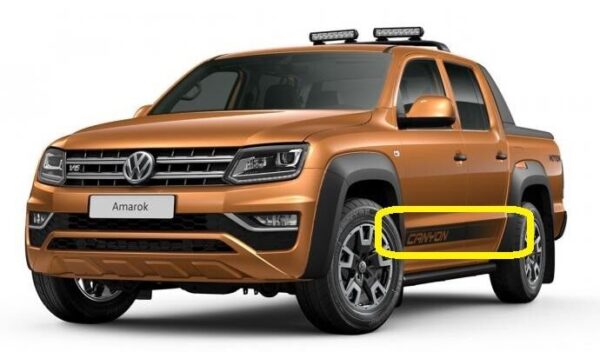 2HH8984159B9 - New Genuine VW AMAROK (2013-2017) Set Of N/S Left Doors "CANYON" Trim Foil OEM