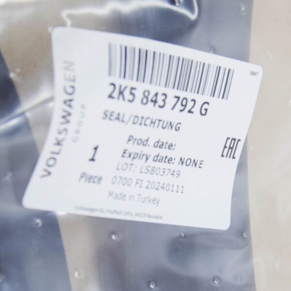 2K5843792G - Volkswagen CADDY MK3 Sliding Door Seal 2K5843792G NEW GENUINE
