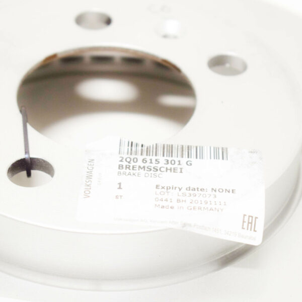 2Q0615301G - NEW VW MK6 AW FRONT WHEEL BRAKE DISC 2Q0615301G GENUINE
