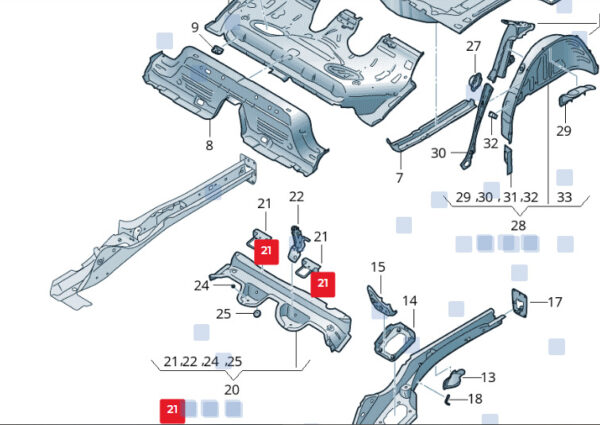 2Q0813545 - NEW VOLKSWAGEN POLO AW CHILD SEAT BRACKET HOLDER 2Q0813545 ORIGINAL
