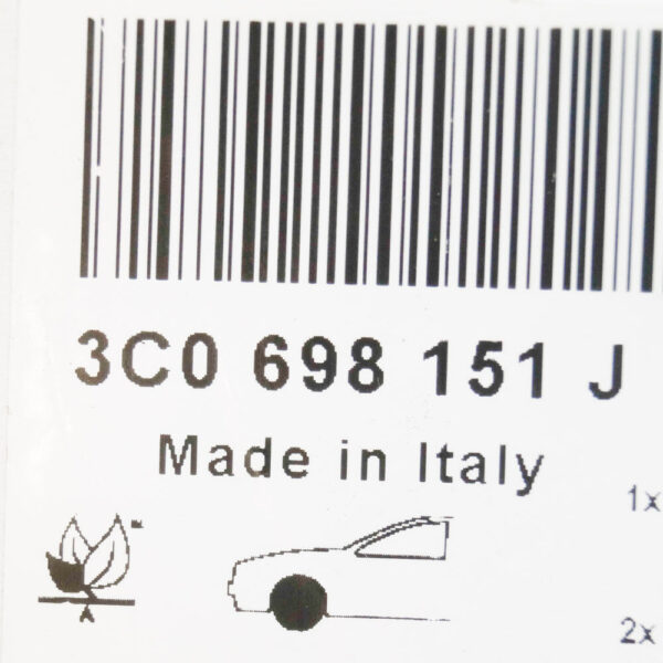 3C0698151J - NEW VOLKSWAGEN CC 358 BRAKE PAD SET KIT 3C0698151J GENUINE