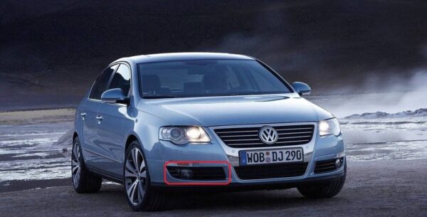 3C0853666A - New Genuine VOLKSWAGEN PASSAT Front Lower Right Fog Light Grill 3C0853666A9B9