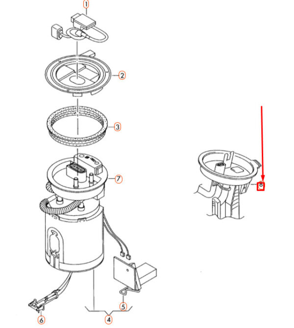 3C0919673B - NEW VOLKSWAGEN CC FUEL DISPLAY SUCTION JET PUMP WITH SENSOR 3C0919673B ORIGINAL