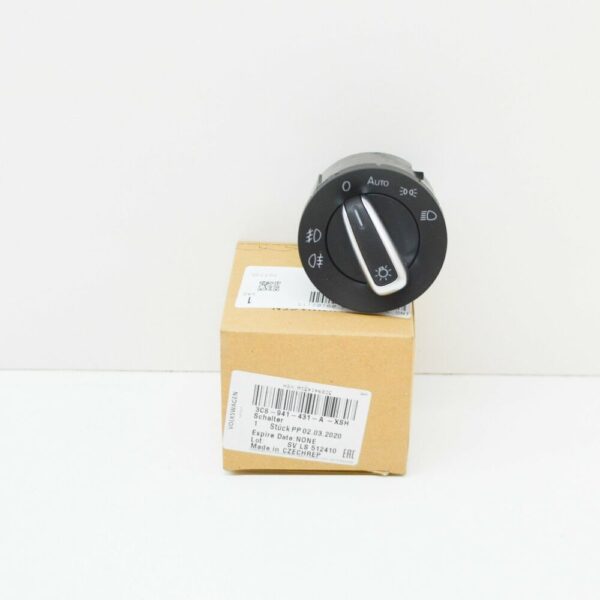 3C8941431AXSH - NEW VOLKSWAGEN GOLF MK6 HEADLIGHTS CONTROL SWITCH UNIT 3C8941431AXSH