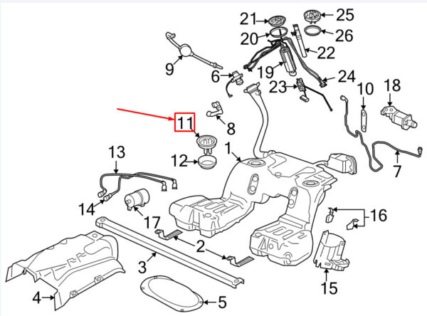 3D0919679D - NEW VW PHAETON 3D FUEL PUMP FLANGE 3D0919679D ORIGINAL