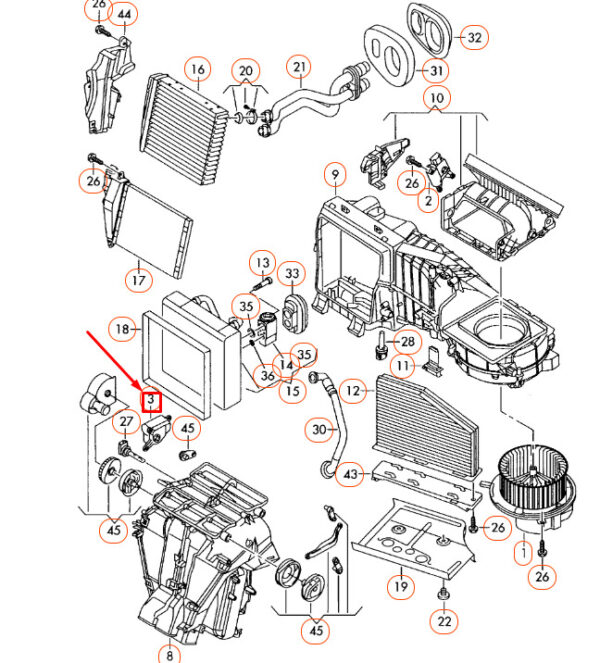 561907511D - NEW VW BEETLE A5 LEFT TEMPERATURE REGULATING FLAP MOTOR 561907511D ORIGINAL