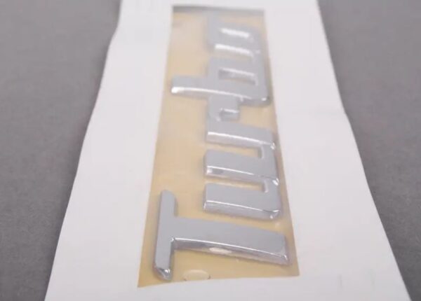 5C5853675C739 - NEW VOLKSWAGEN BEETLE 2012-2017 REAR "TURBO" EMBLEM 5C5853675C739
