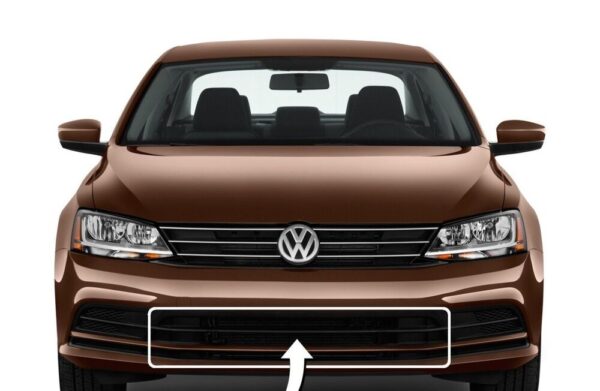5C6853677Q9B9 - New Genuine VW JETTA MK6 Front Bumper Lower Center Black Grill 5C6853677Q9B9 OEM