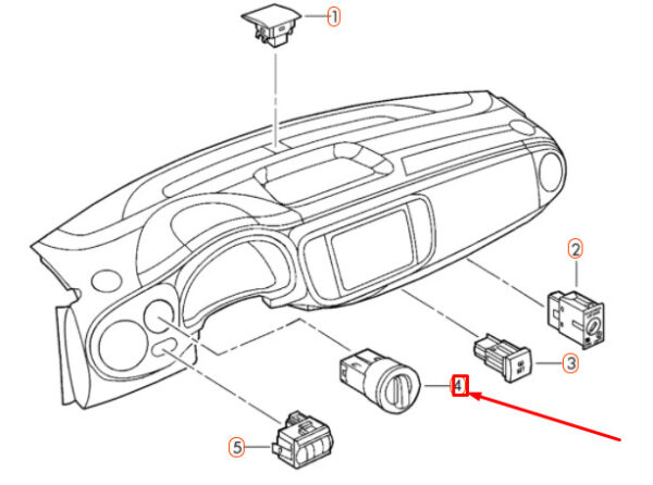 5C6941531CAPV - NEW VOLKSWAGEN BEETLE A5 HEADLIGHT COMBI SWITCH 5C6941531CAPV ORIGINAL