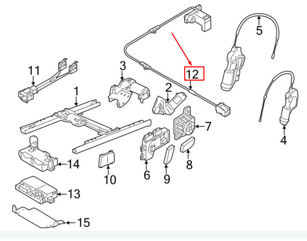 5C6959340B - NEW VW KAFER 5C SEAT POSITION CONTROL SENSOR 5C6959340B ORIGINAL