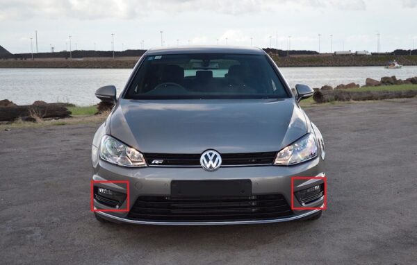 5G0853665G041 - New Genuine VW Golf Mk7 R-Line 13-16 Set Of Front Fog Light Surrounds Left+Right