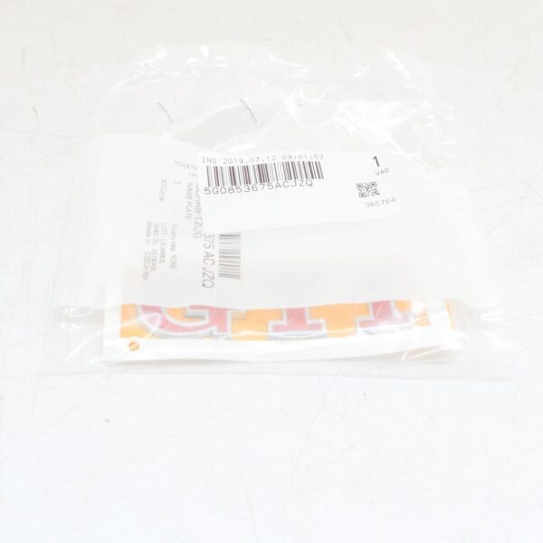 5G0853675ACJZQ - NEW VOLKSWAGEN GOLF MK7 5G BOOT LID GTI BADGE LOGO 5G0853675 ACJZQ ORIGINAL