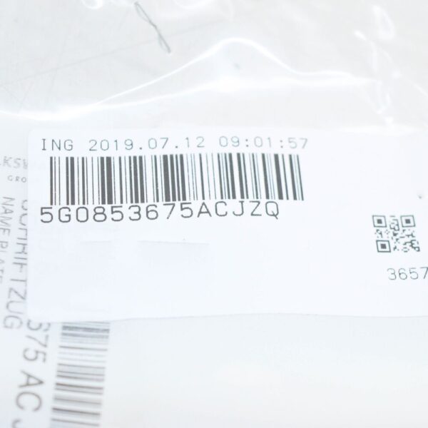 5G0853675ACJZQ - NEW VOLKSWAGEN GOLF MK7 5G BOOT LID GTI BADGE LOGO 5G0853675 ACJZQ ORIGINAL
