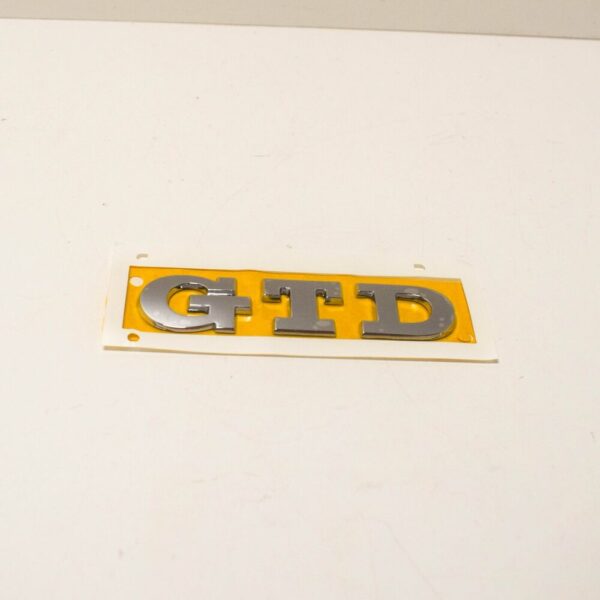 5G0853675R2ZZ - NEW VW GOLF MK7 REAR BOOT LID TRUNK "GTD" EMBLEM BAGDE 5G0853675R2ZZ