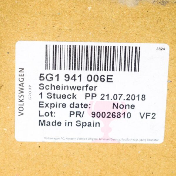 5G1941006E - Volkswagen Golf halogen headlights right right MK7 5G1941006E LHD mint condition