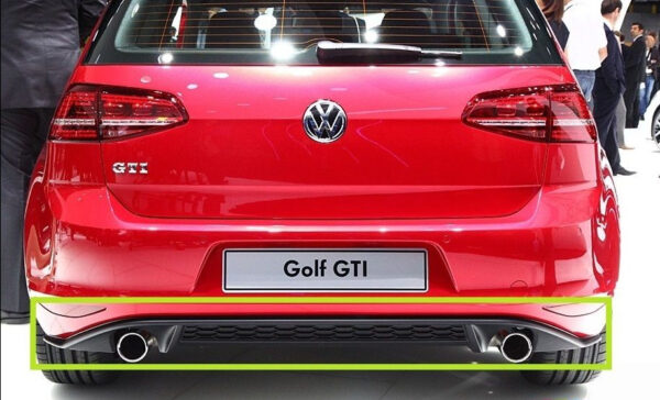 5G6807568F9B9 - New Genuine VW Golf Gti Mk7 13-17 Rear Bumper Diffuser Black 5G6807568F9B9 OEM