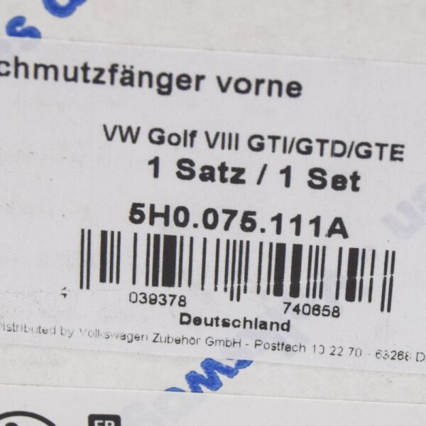 5H0075111A - Volkswagen Golf MK8 fenders front flap set 5H0075111A new original