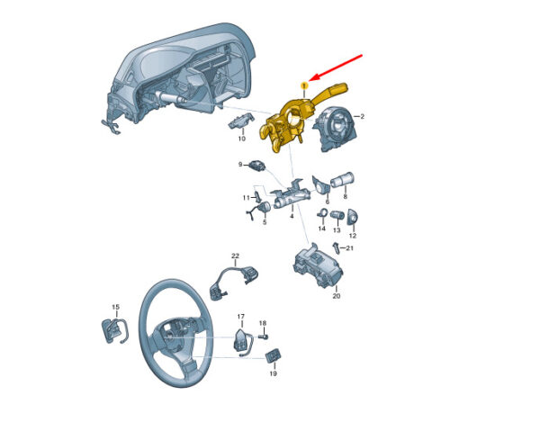 5K0953502K9B9 - NEW VOLKSWAGEN TIGUAN 5N MK1 STEERING COLUMN COMBI SWITCH 5K0953502K9B9