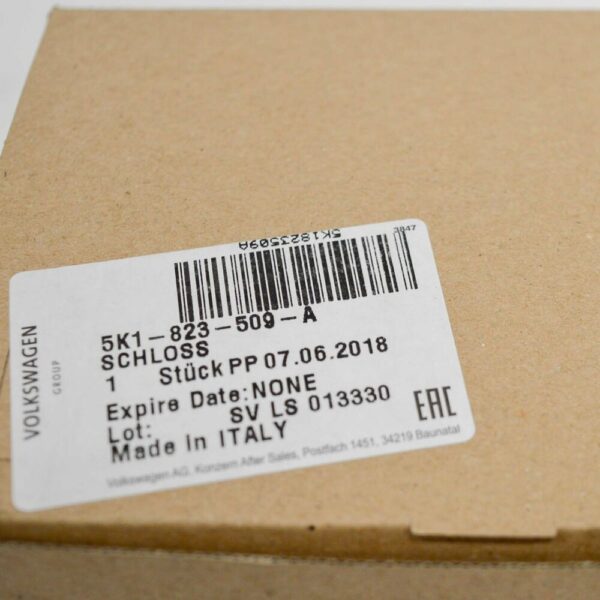 5K1823509A - NEW VOLKSWAGEN GOLF MK6 BONNET LOCK HATCH LHD 5K1823509A GENUINE