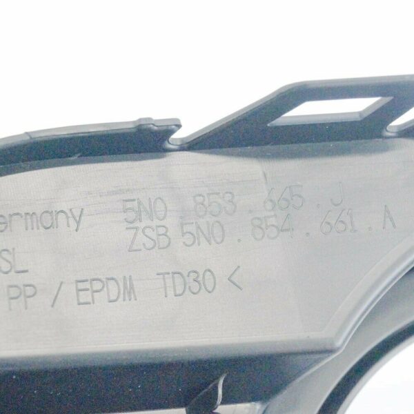 5N0853665J9B9 - NEW VW TIGUAN MK1 FRONT BUMPER LEFT FOG LIGHT GRILLE 5N0853665J9B9