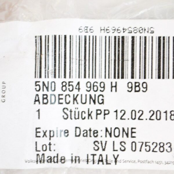 5N0854969H9b9 - Volkswagen Tiguan Front Left Wheel Arch Cover 5N0854969H9B9 New Genuine