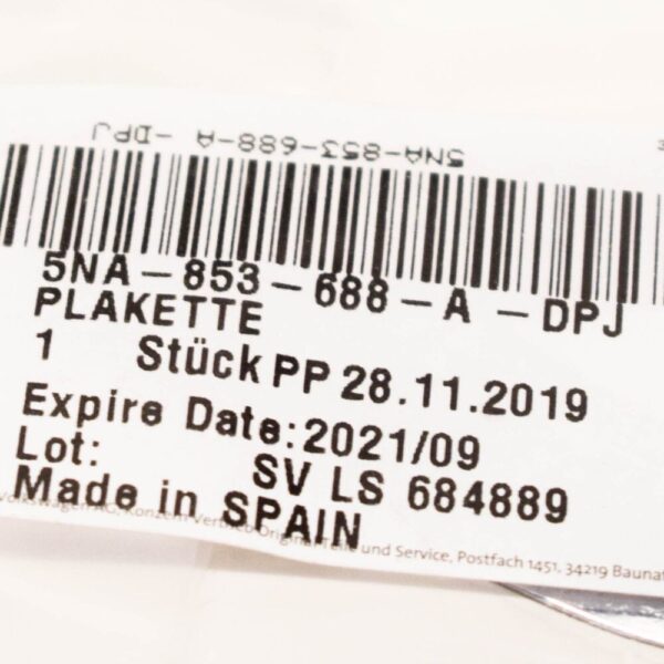 5NA853688ADPJ - VOLKSWAGEN TIGUAN 5N R-Line Badge Chrome 5NA853688ADPJ NEW GENUINE