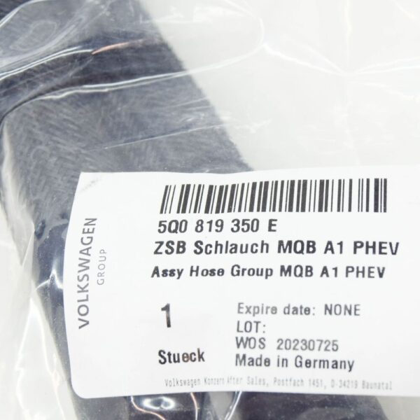 5Q0819350E - VW Golf VII 5G MK7 coolant hose parking heater 5Q0819350E NEW