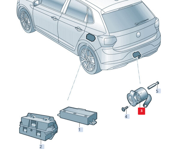 5TA945505A - NEW SKODA OCTAVIA IV NX5 TRAILER TOWING HOUSING KIT 5TA945505A ORIGINAL
