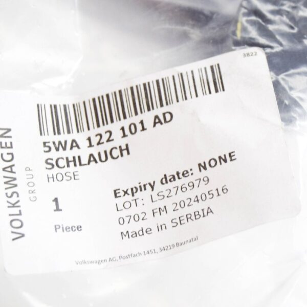 5WA122101AD - VW GOLF CD MK8 Radiator Coolant Pants 5WA122101AD NEW GENUINE