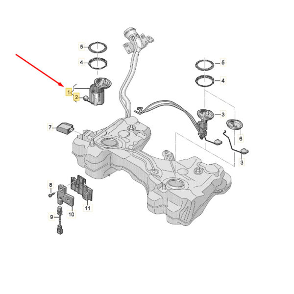 5WA919087C - New SEAT ATECA KH7 Fuel Tank Pump 5WA919087C Genuine