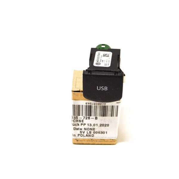 6C0035726B - Volkswagen Polo 6R USB Socket With Cover 6C0035726B NEW GENUINE