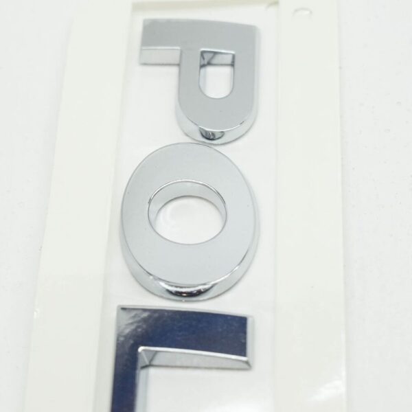 6C08536872ZZ - NEW VOLKSWAGEN POLO MK5 6R REAR HIGH CHROME INSCRIPTION 6C08536872ZZ ORIGINAL
