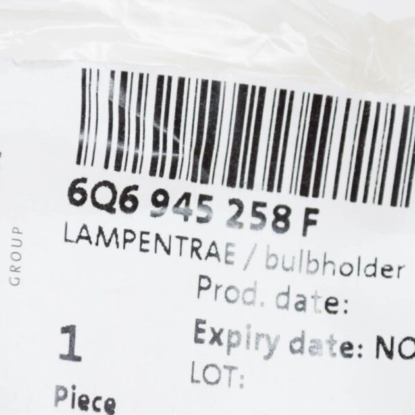 6Q6945258F - Volkswagen POLO 9N Rear Right Tail Light Lamp Bulb Holder 6Q6945258F NEW GENUINE