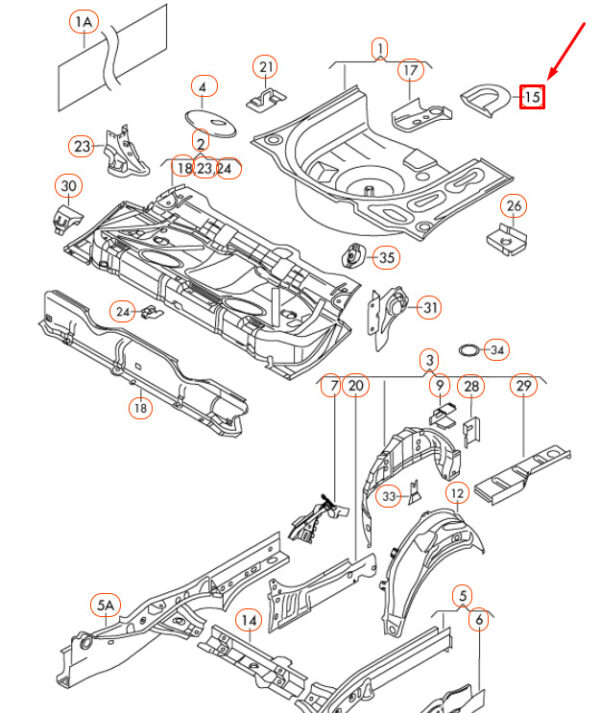 6R08036639B9 - Volkswagen POLO MK5 6R Rear Bumper Towing Eye Cover 6R08036639B9 NEW GENUINE