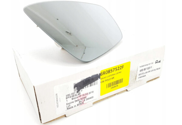6R0857522F - NEW VOLKSWAGEN UP FRONT RIGHT DOOR MIRROR CONVEX GLASS LHD 6R0857522F ORIGINAL