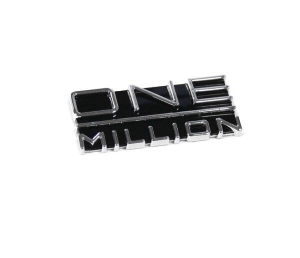 760853688R - VW Touareg CR emblem, self-adhesive, “One Million”, 760853688RDPJ, NEW, ORIGINAL