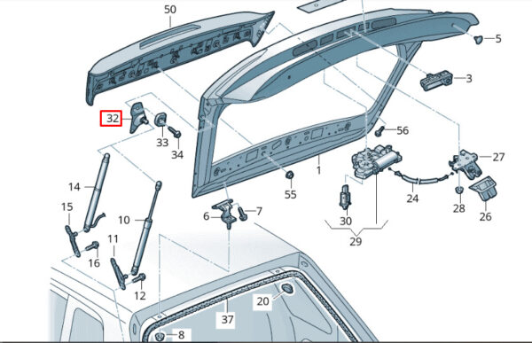 760945291 - NEW VOLKSWAGEN TOUAREG CR7 ENTRY LIGHTING LEFT 760945291 ORIGINAL