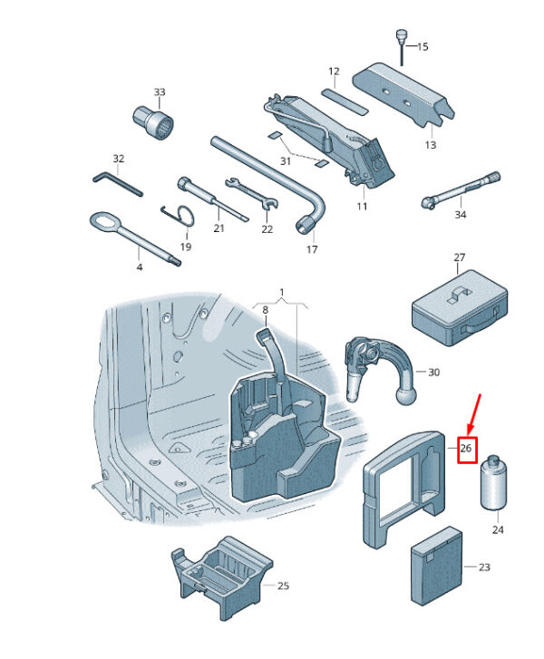 7H0012633A - NEW VW TRANSPORTER T6 CONGESTION BOX 7H0012633A ORIGINAL