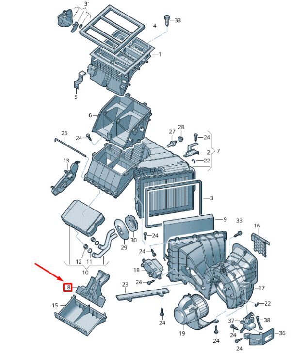 7H0898409 - NEW VW TRANSPORTER VI T6 AI GUIDE 7H0898409