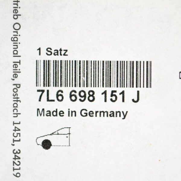 7L6698151K - NEW VOLKSWAGEN TOUAREG 7P 3.0 TDI V6 FRONT BRAKE BLOCK SET KIT 7L6698151J