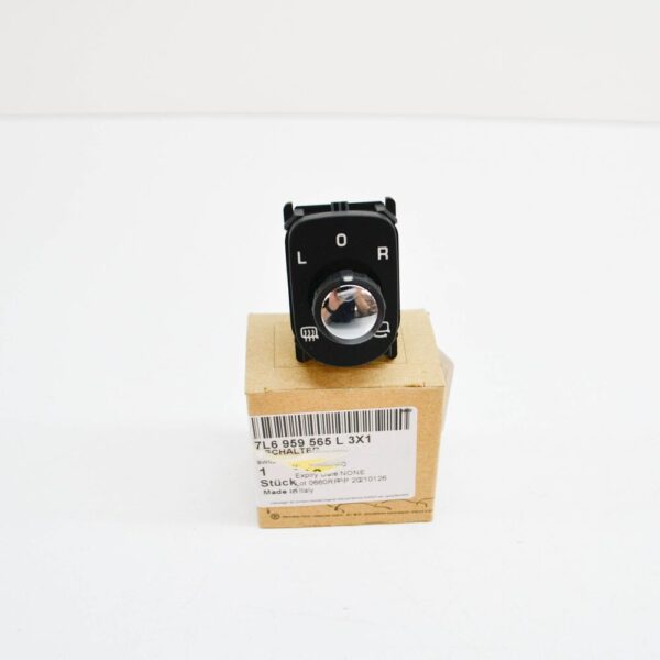 7L6959565L - VW TOUAREG 7L Front Left Power Folding Mirror Switch 7L6959565L3X1 NEW GENUINE