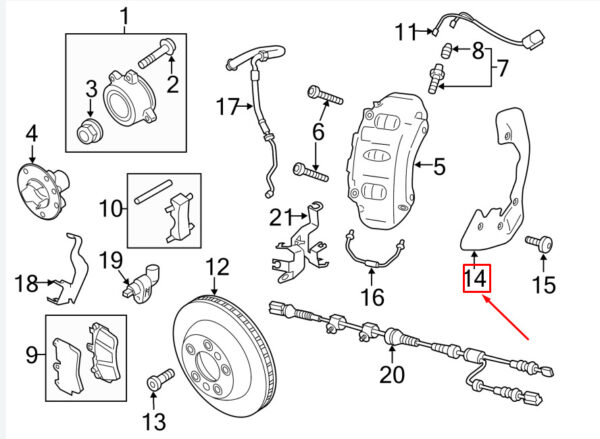 7P0615311B - NEW VW TOUAREG 7P FRONT LEFT DUST SHIELD 7P0615311B ORIGINAL